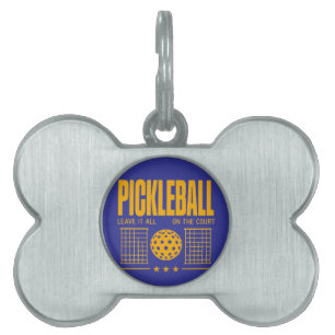 Pickleball Spirit - Lämna allt på domstolen ID-bricka Husdjur