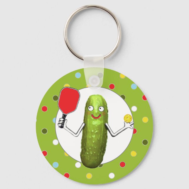 Pickleball Sport Nyckelring (Framsida)