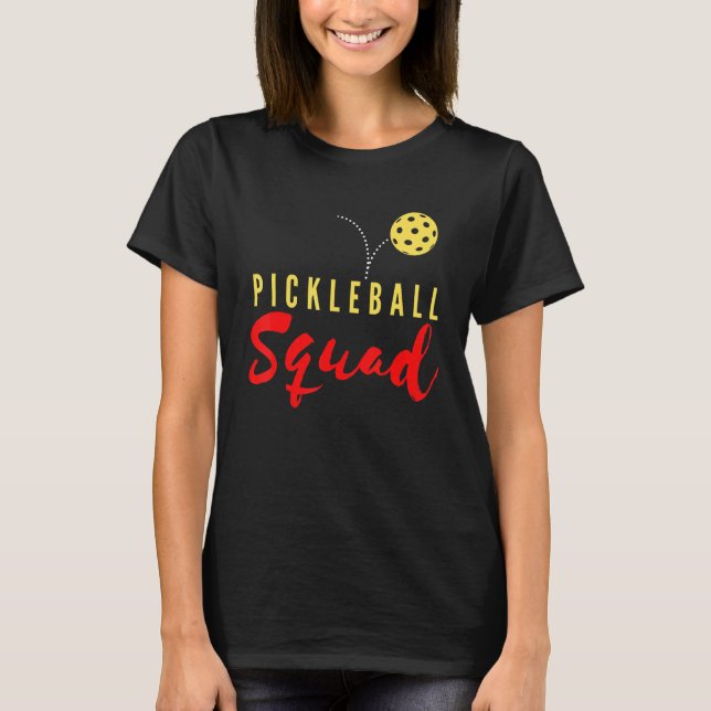 Pickleball Squad Paddleball Crew Lover Team Softba T Shirt (Framsida)