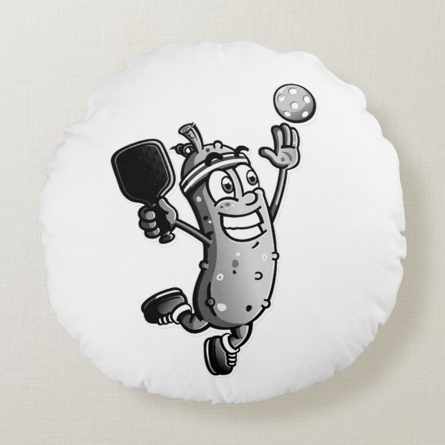 Pickleball Star Rund Kudde (Framsidan)