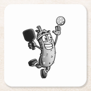 Pickleball Star Underlägg Papper Kvadrat