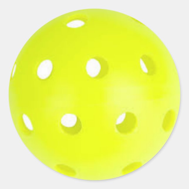 Pickleball Sticker Runt Klistermärke (Framsida)