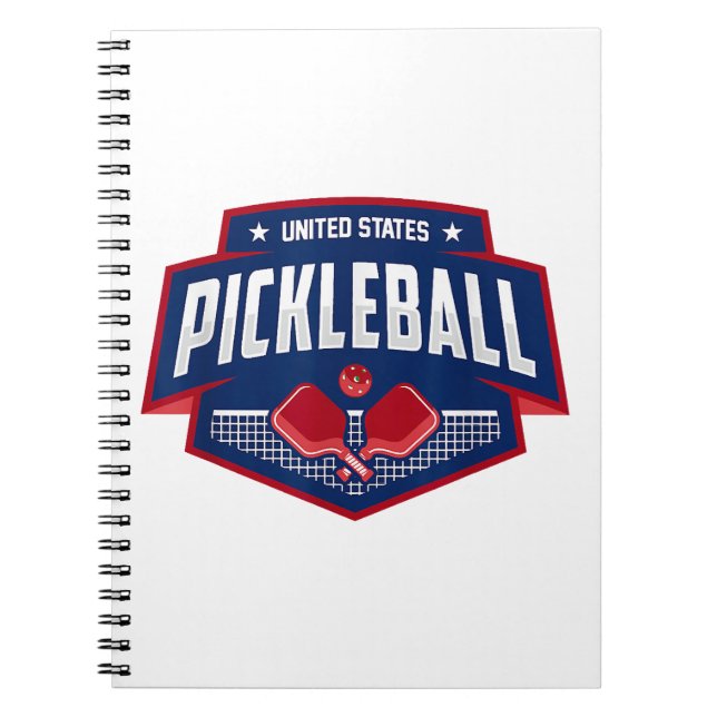 Pickleball stöder Team Pickleball Player USA Anteckningsbok (Framsidan)