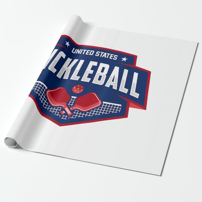 Pickleball stöder Team Pickleball Player USA Presentpapper (Utrullad)