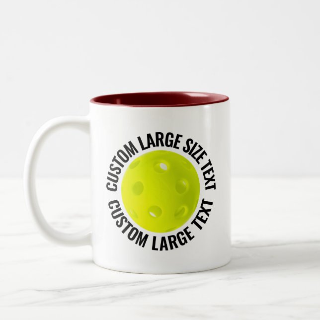 Pickleball & Stor text MARON 325ml Custom Två-Tonad Mugg (Vänster)