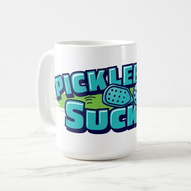Pickleball Sucks Kaffemugg (Framsida vänster)