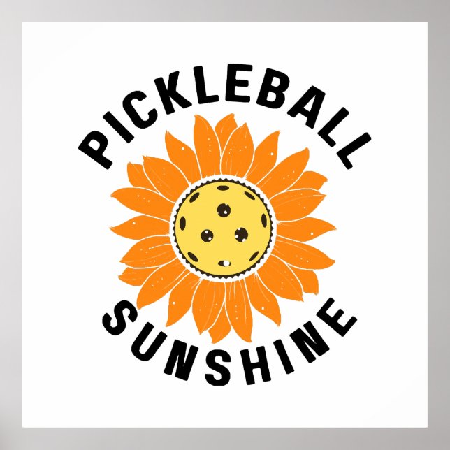 Pickleball sunshine poster (Framsidan)