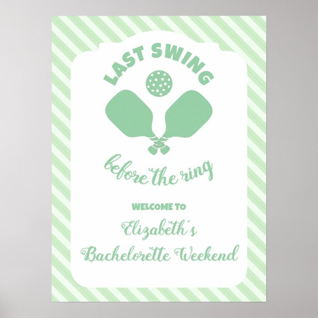 Pickleball Systerweekend Poster (Framsidan)