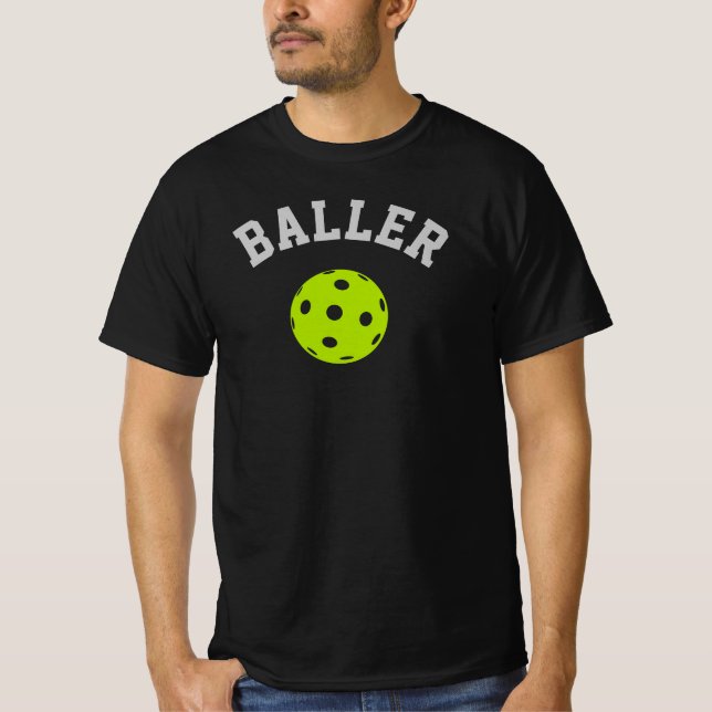 Pickleball T-shirt - "BALLER" (Framsida)