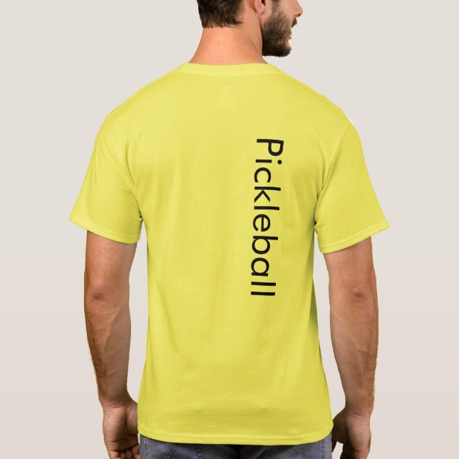 Pickleball T-Shirt Citrus Gult (Baksida)