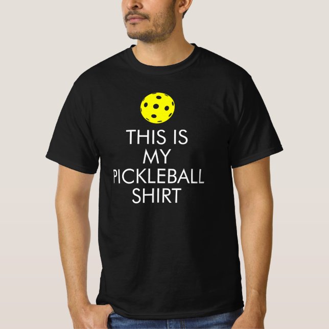 Pickleball T-shirt: "Det här är min Pickleball Shi T Shirt (Framsida)