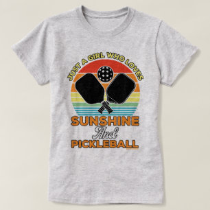 Pickleball T-Shirt för Kvinnor Solsken & Picklebal