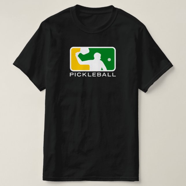 Pickleball T-shirt: Major League (Grönt/vit) T Shirt (Design framsida)