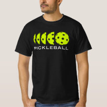 Pickleball T-shirt: Pickleball-dimensioner