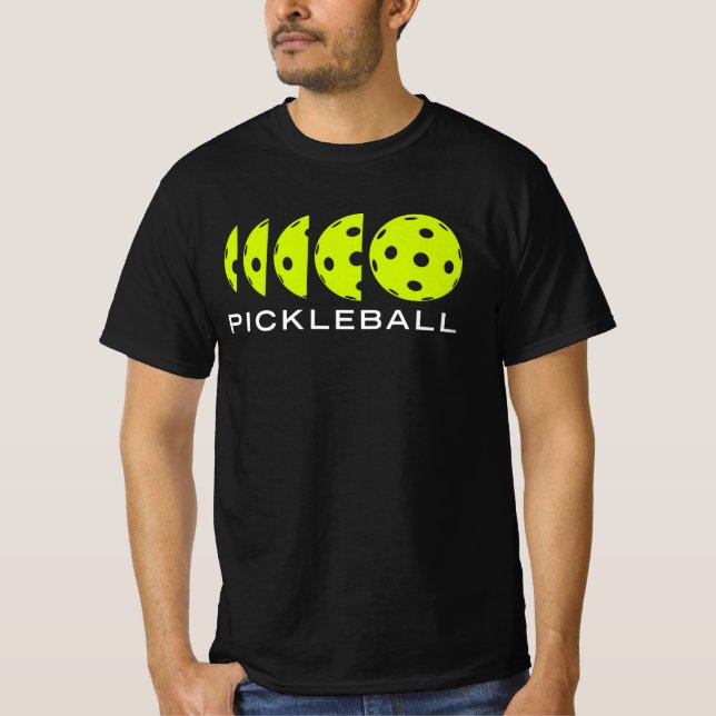 Pickleball T-shirt: Pickleball-dimensioner T Shirt (Framsida)