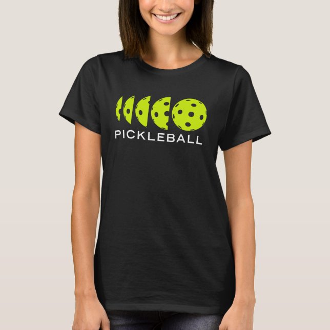 Pickleball T-shirt: Pickleball Dimensions T Shirt (Framsida)