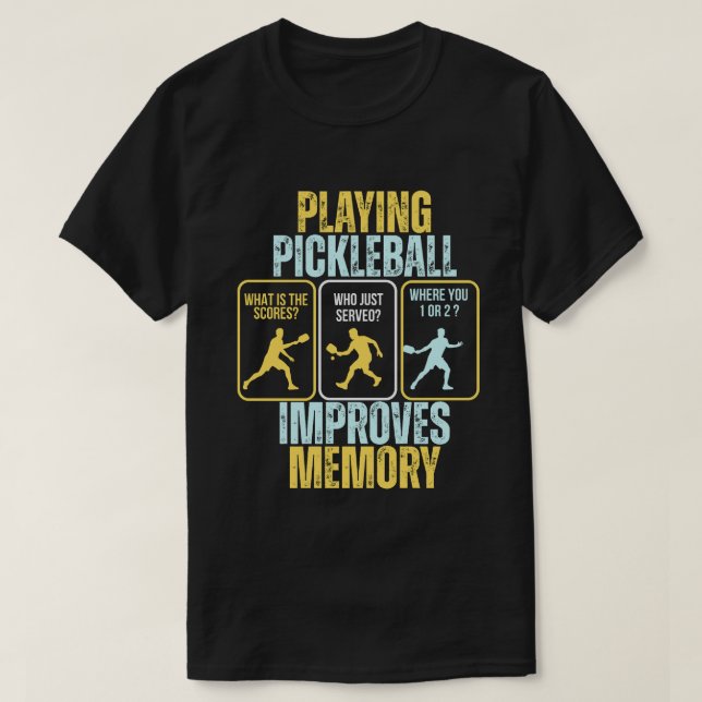 Pickleball T-Shirt - Pickleball Herr T-Shirts (Design framsida)