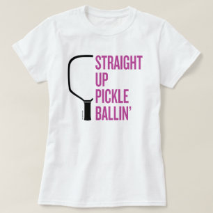 Pickleball T-Shirt, Rak upp-bäckenbäckenet T-shirt