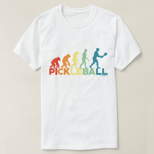 Pickleball T-Shirts för män Pickleball Evolution (Design framsida)
