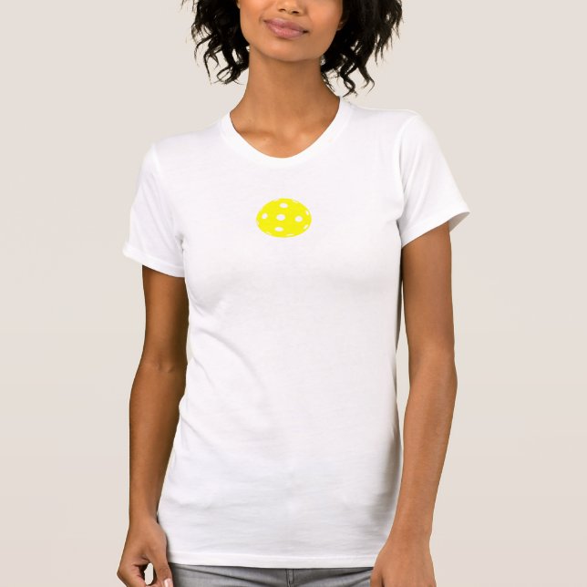 Pickleball T-tröja: Lugna behålla och lek T Shirt (Framsida)