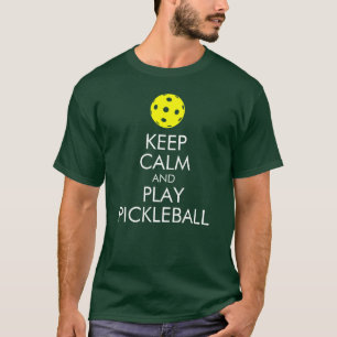 Pickleball T-tröja: Lugna behålla och lek Tee