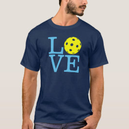Pickleball T-tröja: "Marinblå KÄRLEK" (manar) Tee