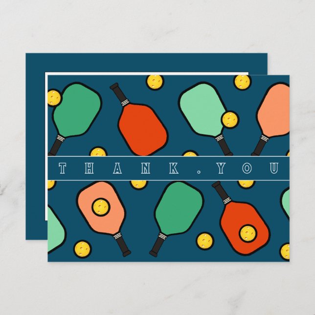 Pickleball - tack för dina kort (Fram/baksida)