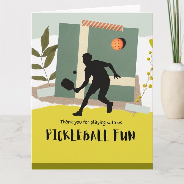 Pickleball Tack Kort (Framsida)