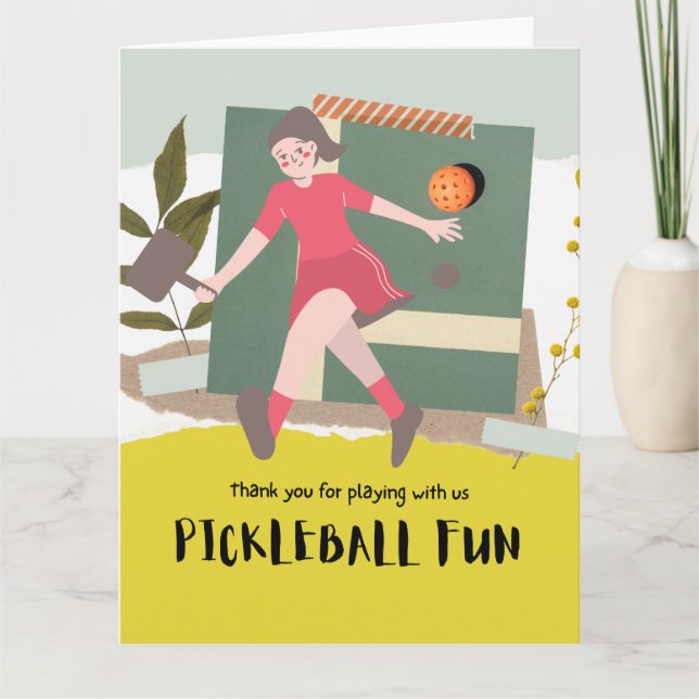 Pickleball Tack Kort (Framsida)
