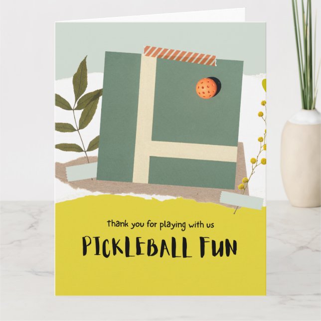 Pickleball Tack Kort (Framsida)