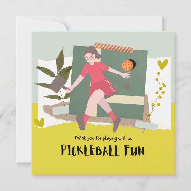 Pickleball Tack Kort (Framsida)