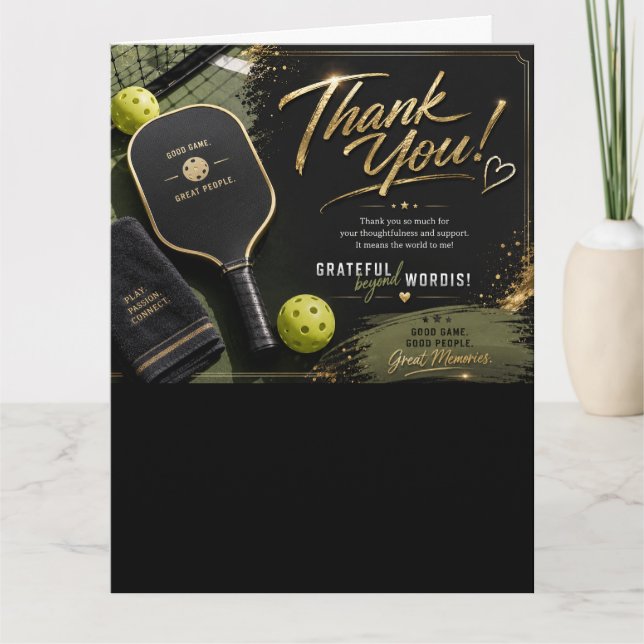 Pickleball  tack kort (Framsida)