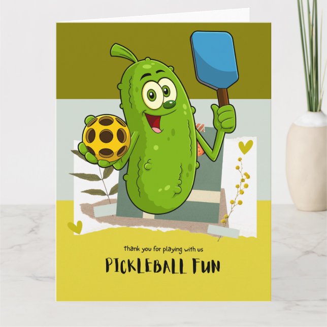 Pickleball Tack Kort (Framsida)