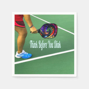 Pickleball Tänka innan du dricker Pappersservett
