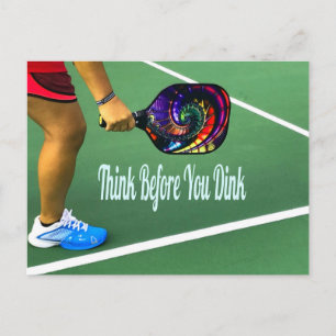 Pickleball Tänka innan du dricker Vykort