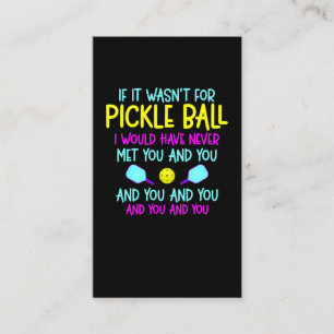 Pickleball Team Quote Pickleball Player Visitkort