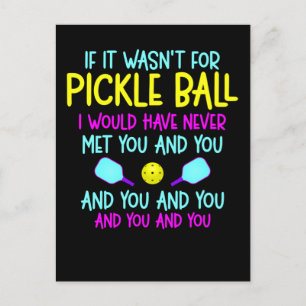 Pickleball Team Quote Pickleball Player Vykort