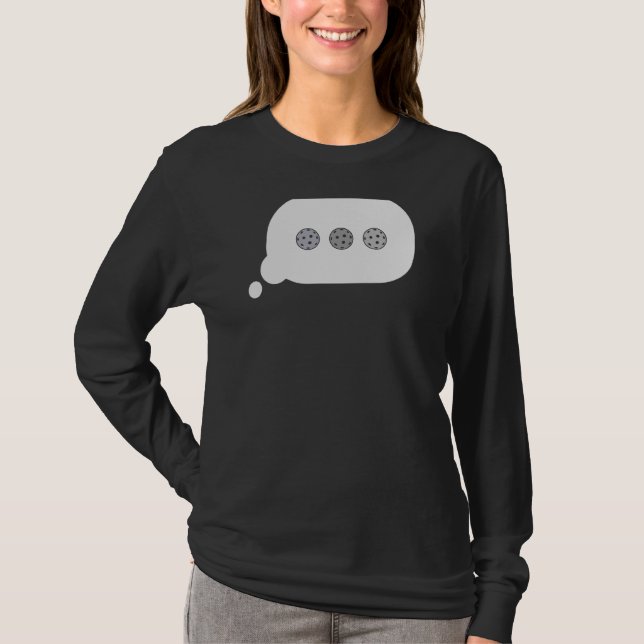 Pickleball Text Message Chatta Bubble Pickleball P T Shirt (Framsida)