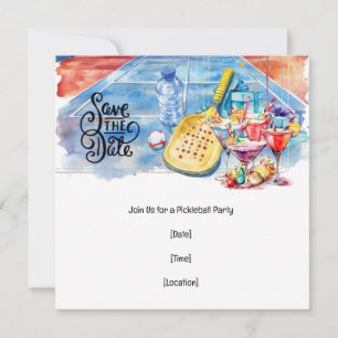 Pickleball themed Party Inbjudningar