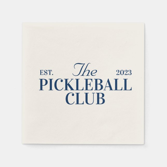 Pickleball themed party pappersservett (Framsidan)