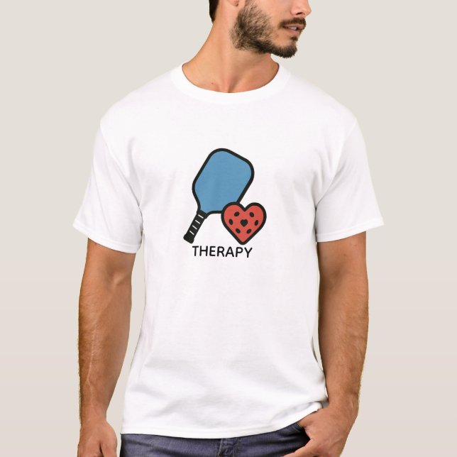 Pickleball Therapy  T Shirt (Framsida)