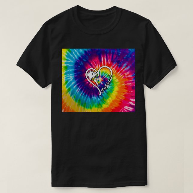Pickleball Tie Dye T Shirt (Design framsida)