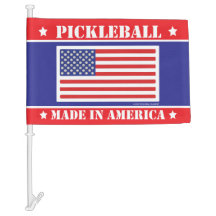 Pickleball tillverkad i Amerika-Flagga