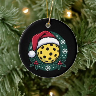 Pickleball Tomtehatt Julgran Julen Högtid Xmas Julgransprydnad Keramik