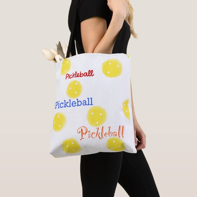Pickleball tote whiffle sport tygkasse (Närbild)