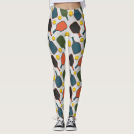 Pickleball Tournament Paddle Boll Court Leggings
