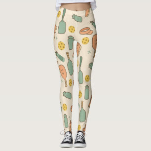 Pickleball Tournament Paddle Shoe Flaska Leggings
