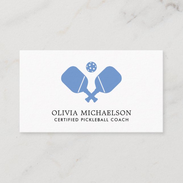 Pickleball tränare Pro Modern Modern Visitkort (Framsida)
