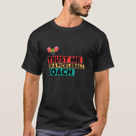 Pickleball-tränare Retro-design T Shirt