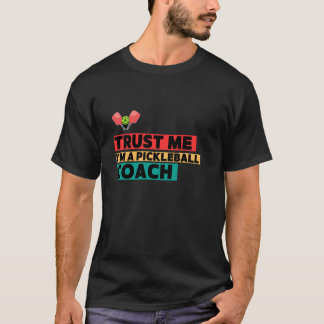 Pickleball-tränare Retro-design T Shirt